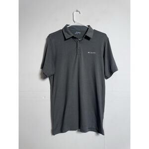 Columbia Men's Gray Tech Trail Omni-Wick Short Sleeve Performance Polo Shirt - S